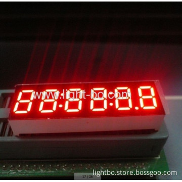 Ultra White 0.36 Inch 6-digit 7 Segment Led Clock Display For Instrument Panel 